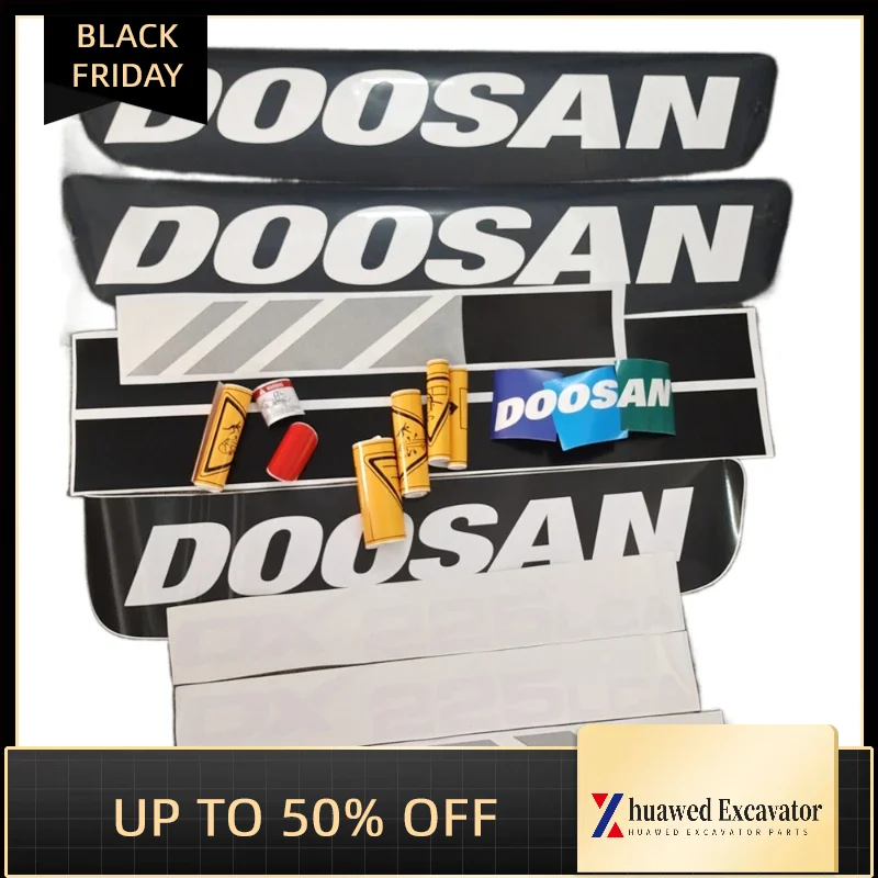 Excavator Parts For Doosan Dx225lca Excavator Sticker All Car Stickers Vehicle Mark Display Number Letter Of Sticker Icon