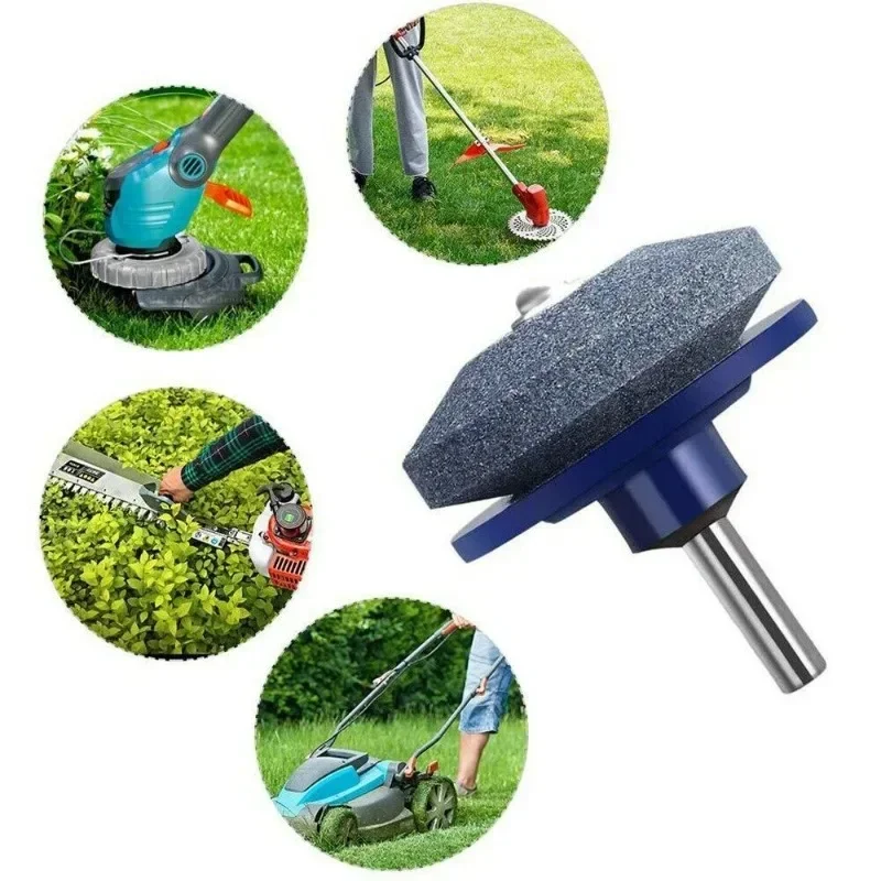 50mm Faster Blade Sharpener Knife Sharpening Drill Lawnmower Grinding Garden Tools Rotary Drill Garden Lawn Mower Parts