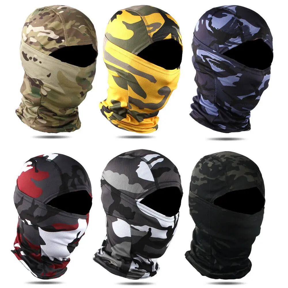 Pasamontañas de pesca táctico, capucha, máscara facial completa, bufanda, polaina para el cuello, Bandana, cubierta para la cabeza para hombres y mujeres, deportes