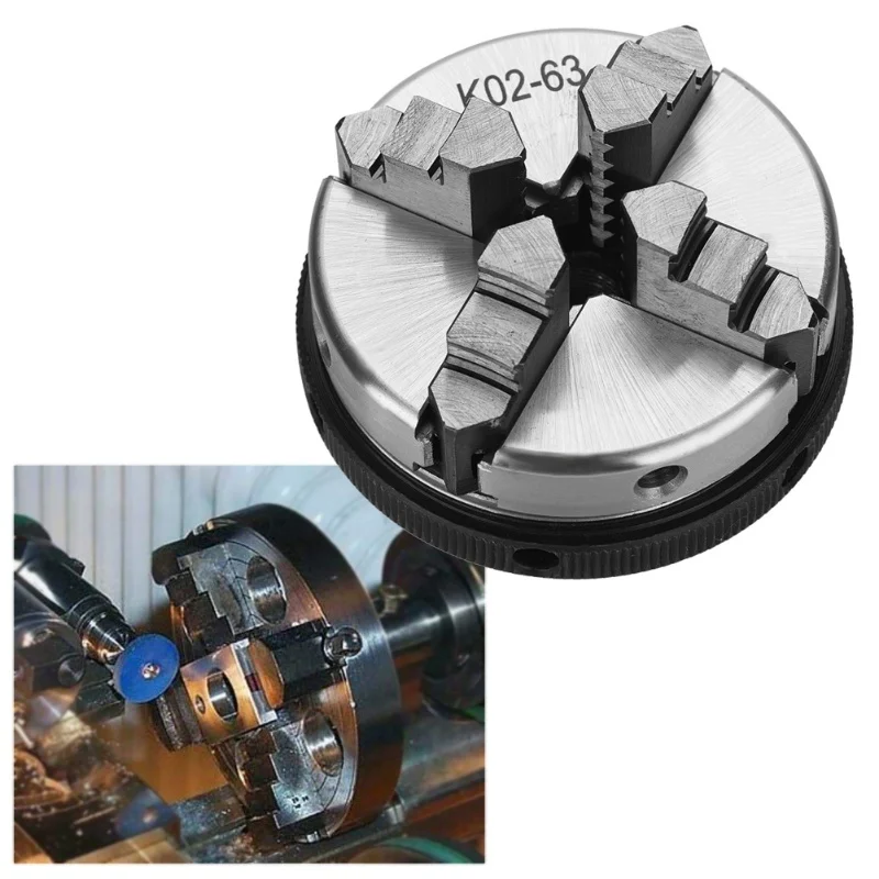 1 قطعة 4-الفك K02-63/M14 مخرطة يدوية ذاتية التمركز تشاك للنجارة