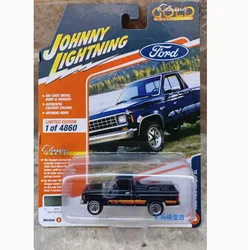 Diecast 1:64 Scale 1985 Ford Ranger XL Black Alloy Simulated Car Model Classic Adult Souvenir Gift Static Display