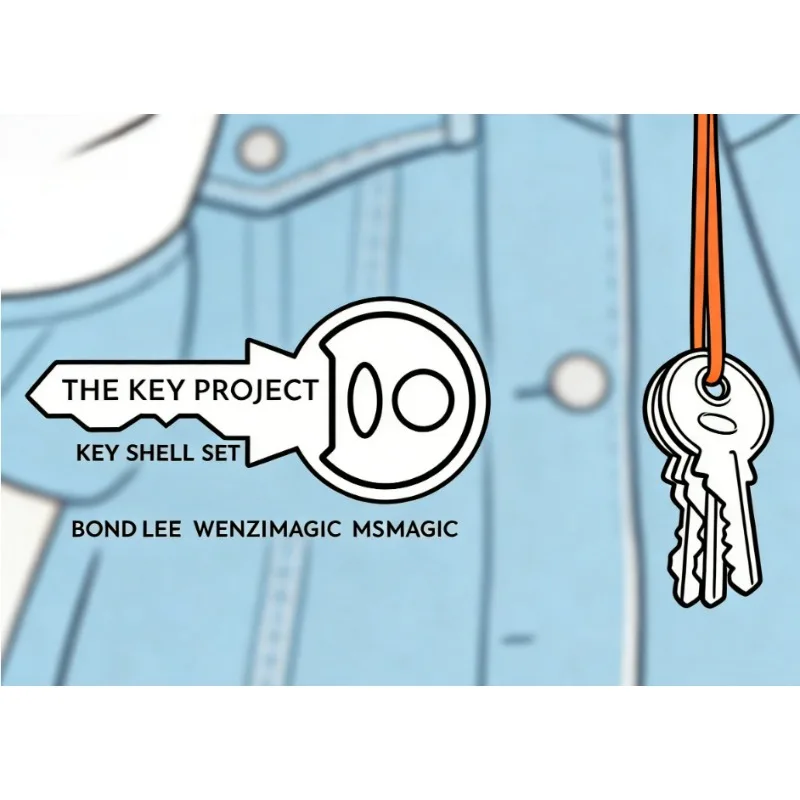 

Набор ключей-обманок от Бонда Ли: Magic Tricks Key Cross Flight Key в ленте, для фокусов из близкого плана, иллюзий, ментализма, реквизит для магии и развлечений