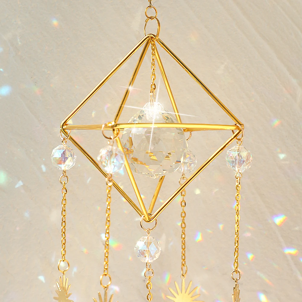 Large Sun Catcher Rainbow Prism Glass Ball Suncatcher Crystal Pendant Window Suncatcher Making Hanging Home and Garden Ornaments