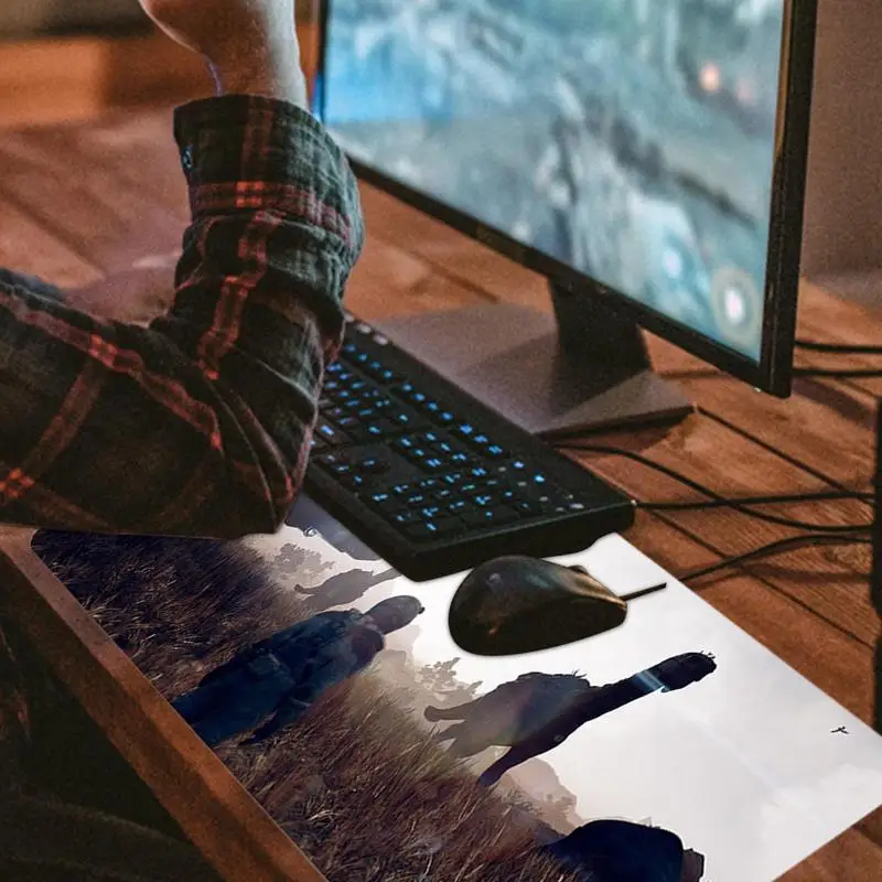 حصير الألعاب للمكتب المطاط الجدول حصيرة لوحة الألعاب الكبيرة مقاوم للماء ملحقات الكمبيوتر لوحة المفاتيح الطويلة ماوس للنساء والرجال