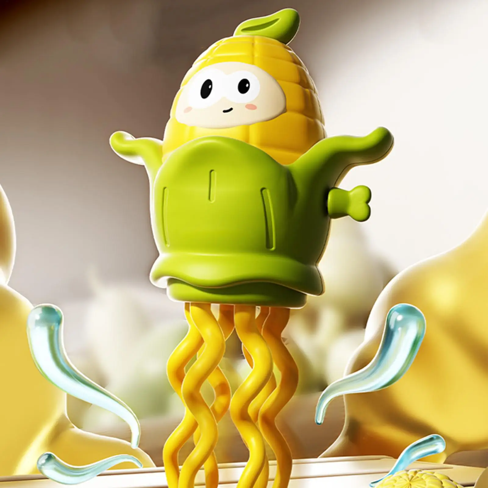 เด็กคลานของเล่นรูปข้าวโพดบิด Octopus การศึกษาการเรียนรู้เกม Interactive Clockwork ของเล่นสําหรับชายหญิงเปลห้องนอน