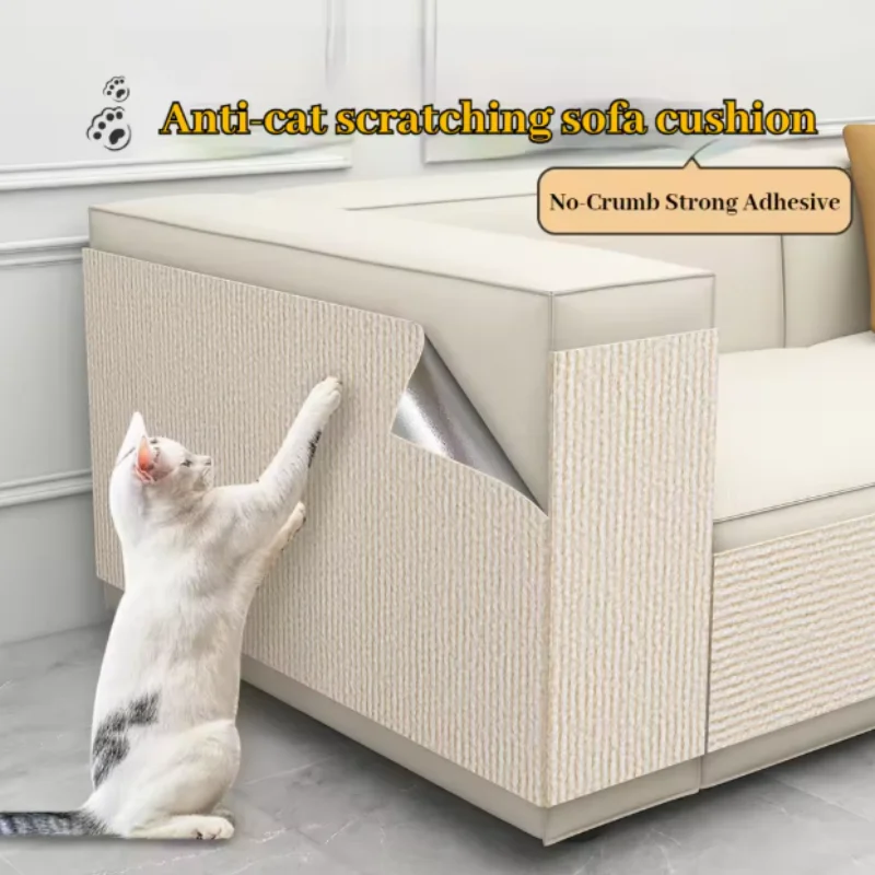 Schaber für Katzen, Katzenkratzpads, Teppichbezug, selbstklebender Möbel- und Couchschutz, Katzen-Klettermatte, Katzenzubehör, Spielzeug