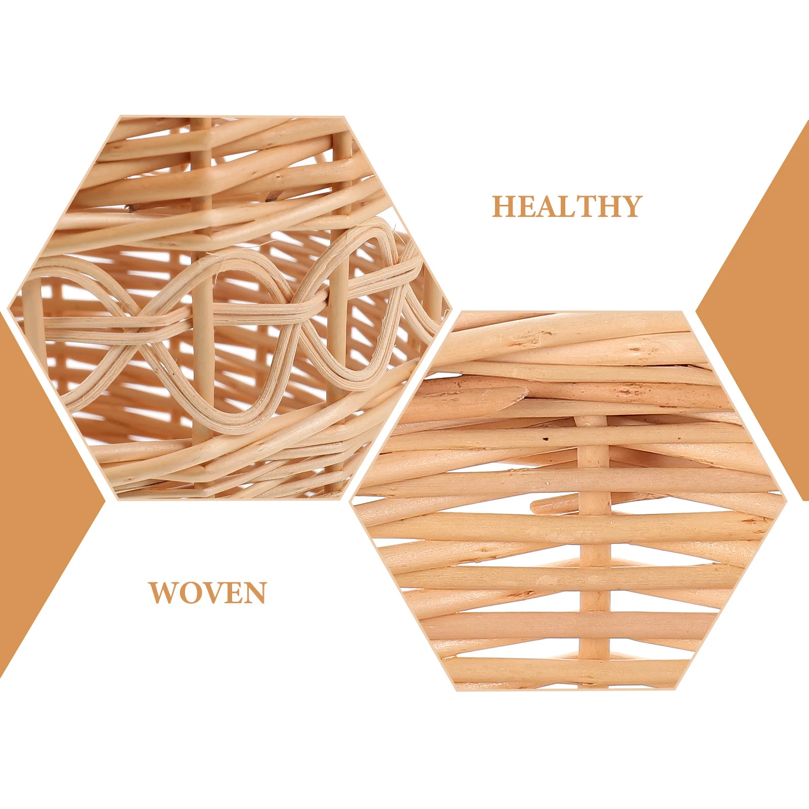 

Woven Trash Basket for Home Office Indoor Use Multi-Function Storage Bin Natural Style Decorative Waste Basket Pastoral Garbage