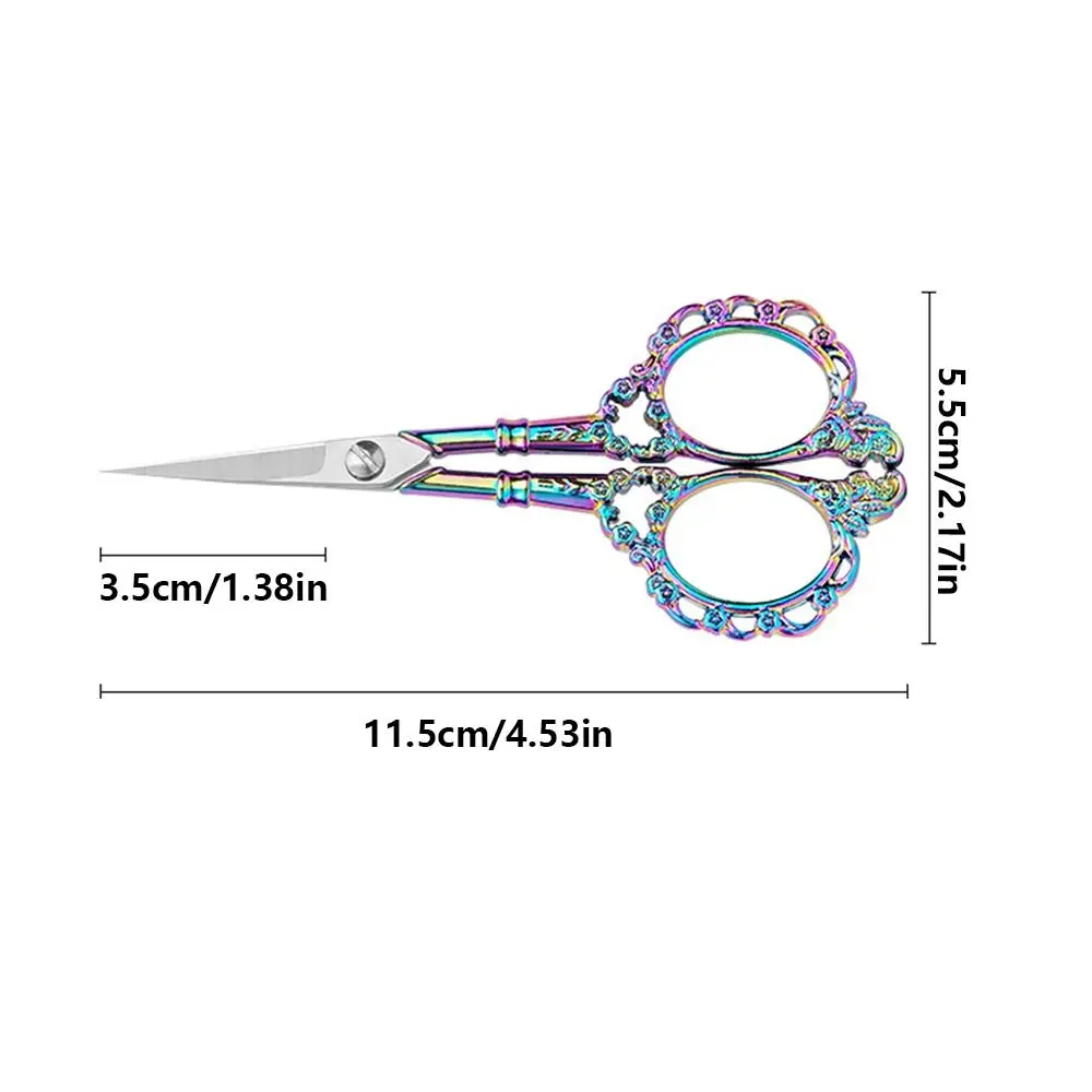 Stainless Steel Retro Scissors Classic Style Antique Design Embroidery Scissors Small Size Rust-resistant Paper Cutting Tool - view 6