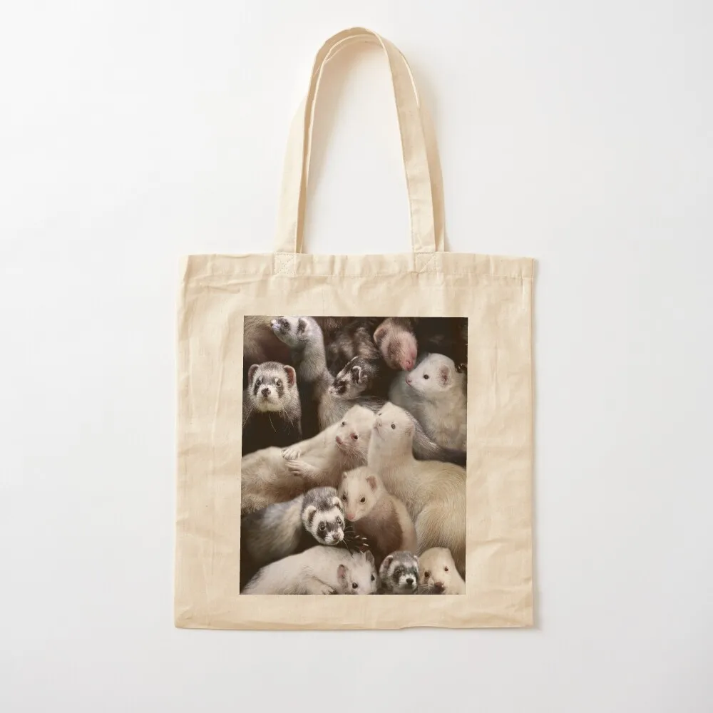 Ferrets Tote Bag حمل حقيبة نسائية للمتسوقين حقيبة نسائية للمتسوقين