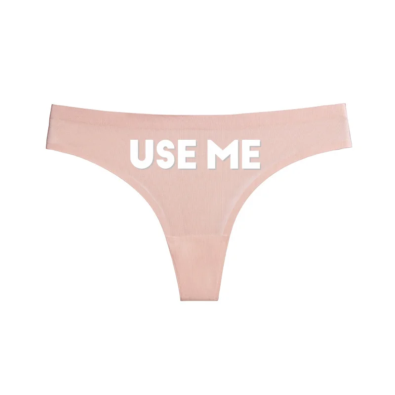 USE ME Sexy Letters Oversize Women's Sexy Underwear Cute Panties for Women Lovely Underpant Women's Intimates Seamless Thong