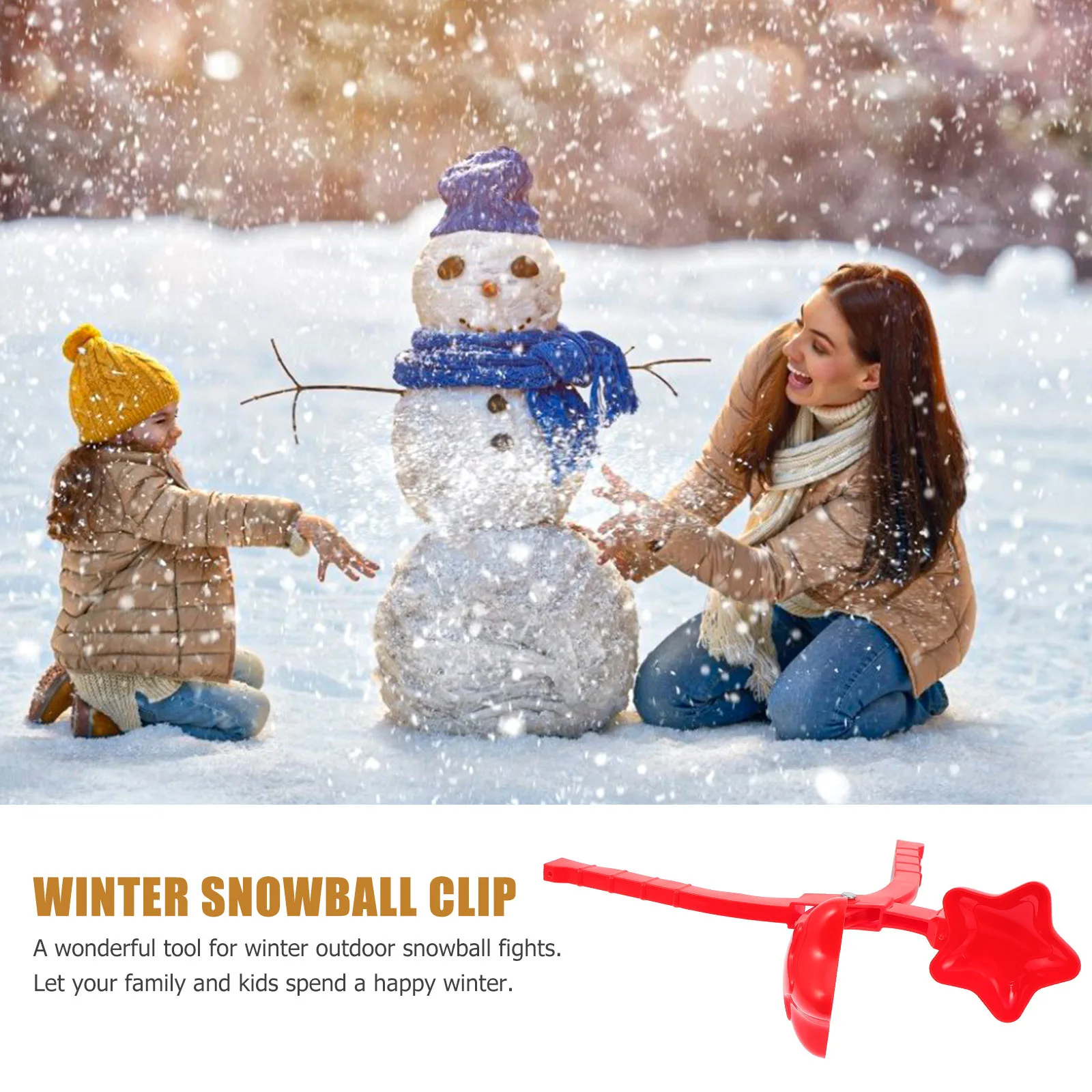 Winter voor kinderen Outdoor Sneeuwclip Vechtspeelgoed Spelklem voor nat zand Modder Winterclip Spelen