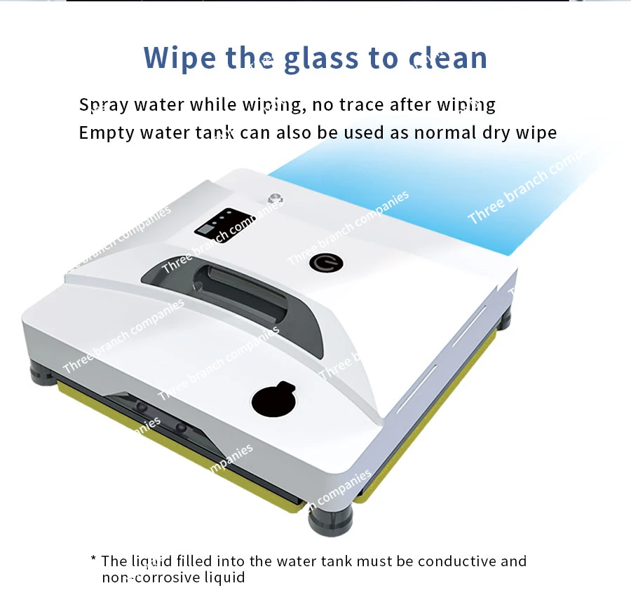 New Window Cleaning Robot Auto Water Spray Vacuum Cleaner, Anti-falling, Auto Glass Washing, built in detecting edge sensors