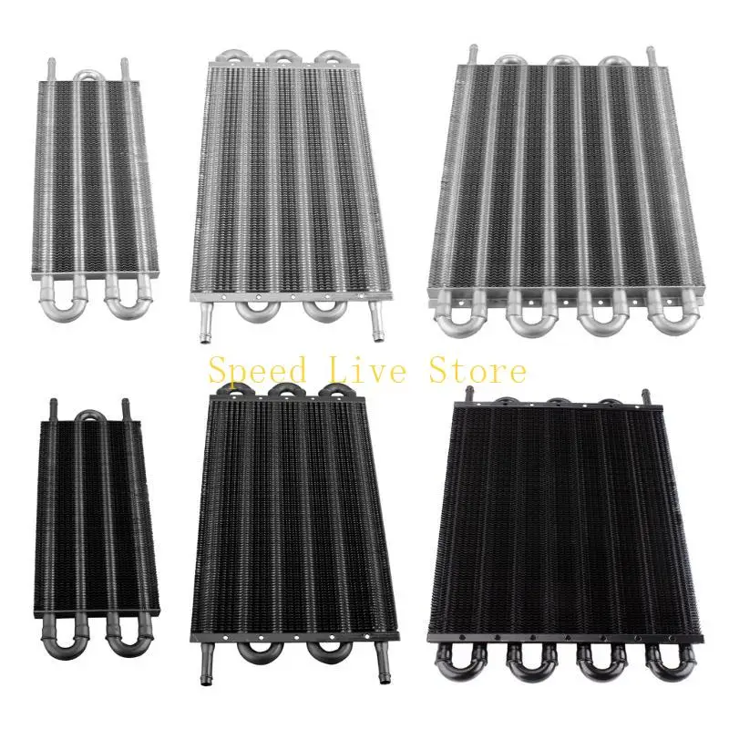 547C Durable Transmission Oil Cooler Auto Manual Radiator Converter 4 Row 6 Row 8 Row