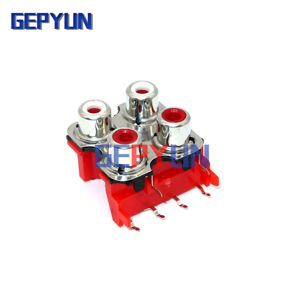 2 шт., встроенная печатная плата, стерео, аудио, экранированный разъем, 2, 4, 6 бит/отверстие, новинка