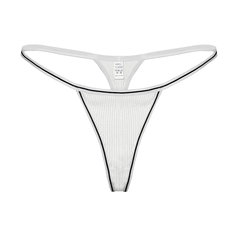 1 Stück Tanga, einteilige Damen-Unterhose mit niedriger Taille, knitterfreie Baumwolle, antibakterielle Yoga-Hose, T-förmige Damen-Sporthose