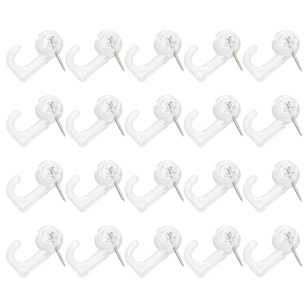 

50 Pcs Thumbtack Push Pin Nail Pushpins Picture Tacks Decorate Plastic Decorative Masonry