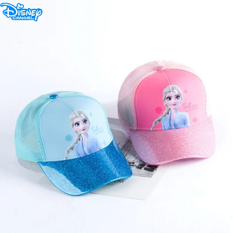 2024 Disney Fashion Baseball Hat Cute Frozen Cartoon Printed Hip Hop Visor Caps for Girl Boy Kawaii Aisha Anime Child Cap Gifts