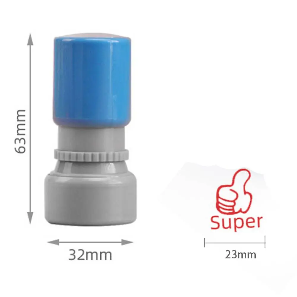 Toy Stamps Kids Seal Scrapbooking Stamper Photosensitive Chapter Commentary Stamp Teaching stamp Encouragement Reward Seal