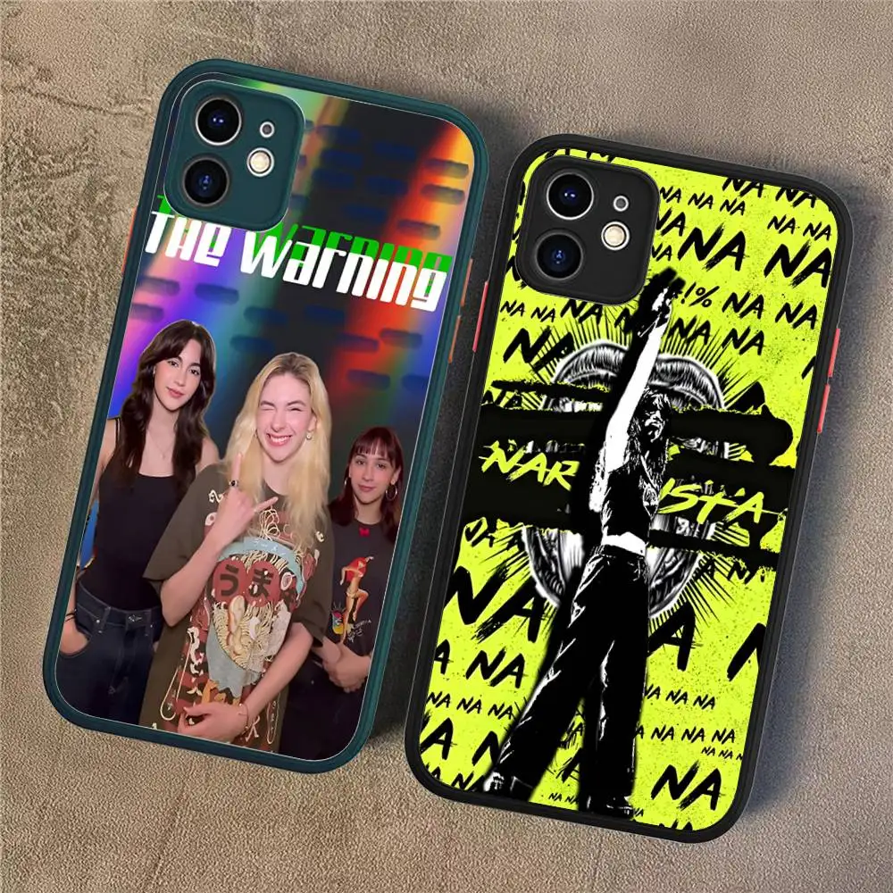 Rock Band The W-WarningPhone Case para iPhone 16 15 14 13 12 11 Pro Max Plus X XS MAX Preto Fosco Phone Fundas