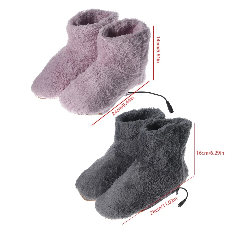 USB Foot Warmer Heating Pad Winter Office Heating Slippers Warm Cushion Electric Foot Warmer Shoes Winter Warming Mat Dropship