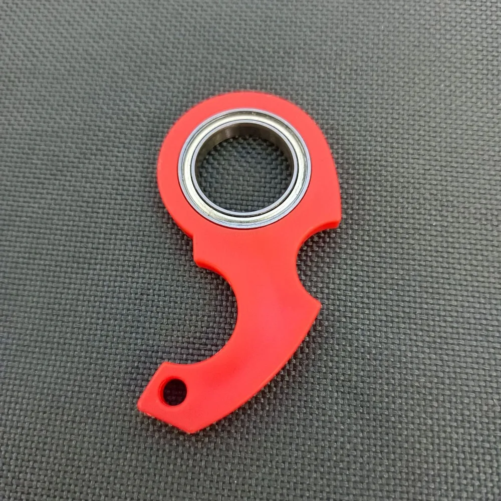 Aliviar o tédio chaveiro fidget spinner luz noctilucente na moda rotação da ponta do dedo chaveiro portátil peso leve