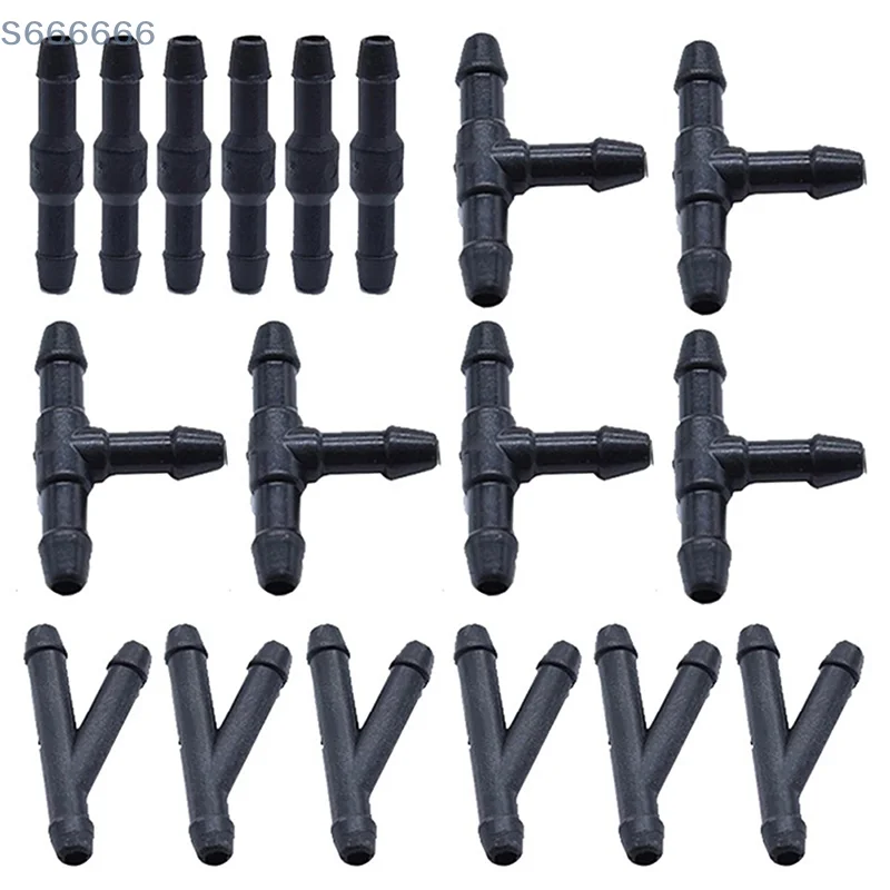 

18pcs Water Hose Tube Joint Car Accessories Car Wiper T Y I Type Windshield Washer Pipe