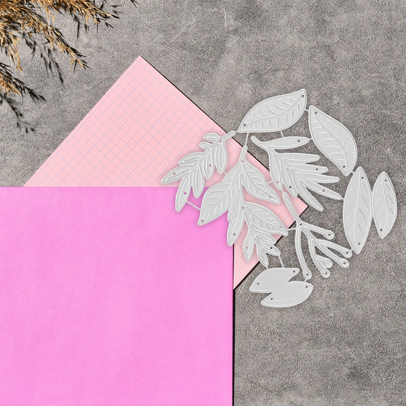 

1Set Carbon Steel Cutting Die Metal Leaf Shape Sturdy for DIY Paper Crafts Scrapbooking Photo Album Tool Dies for Card Making