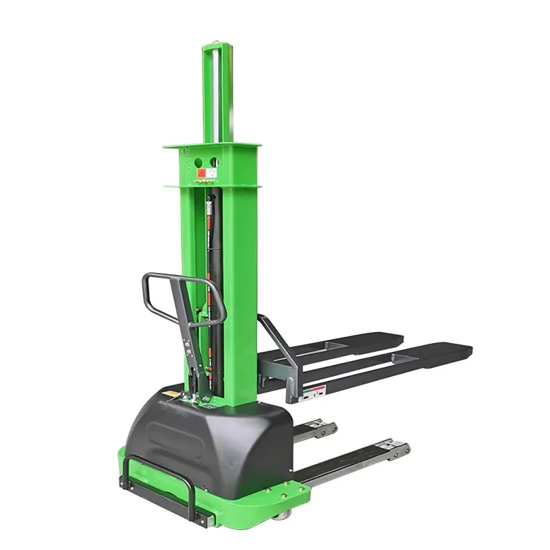 

Catering industry self-lift 500kg/1000kg pallet loader semi-electric truck self-loading stacker