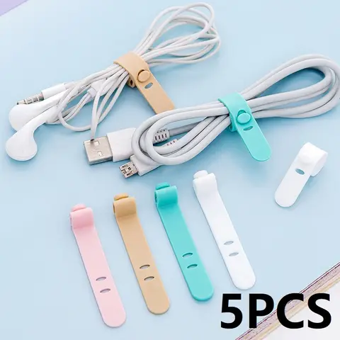 5 PCS 주문 케이블 주최자 나선형 케이블 수집 테이블 케이블 주최자 ZMLXQ04 아래 깔끔한 케이블 주최자