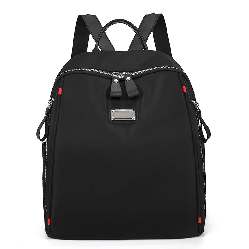 

New Waterproof Nylon Women Backpack Female Travel Bag Backpacks Schoolbag for Teenage Girls Solid Color Bookbag Mochila Bookbag
