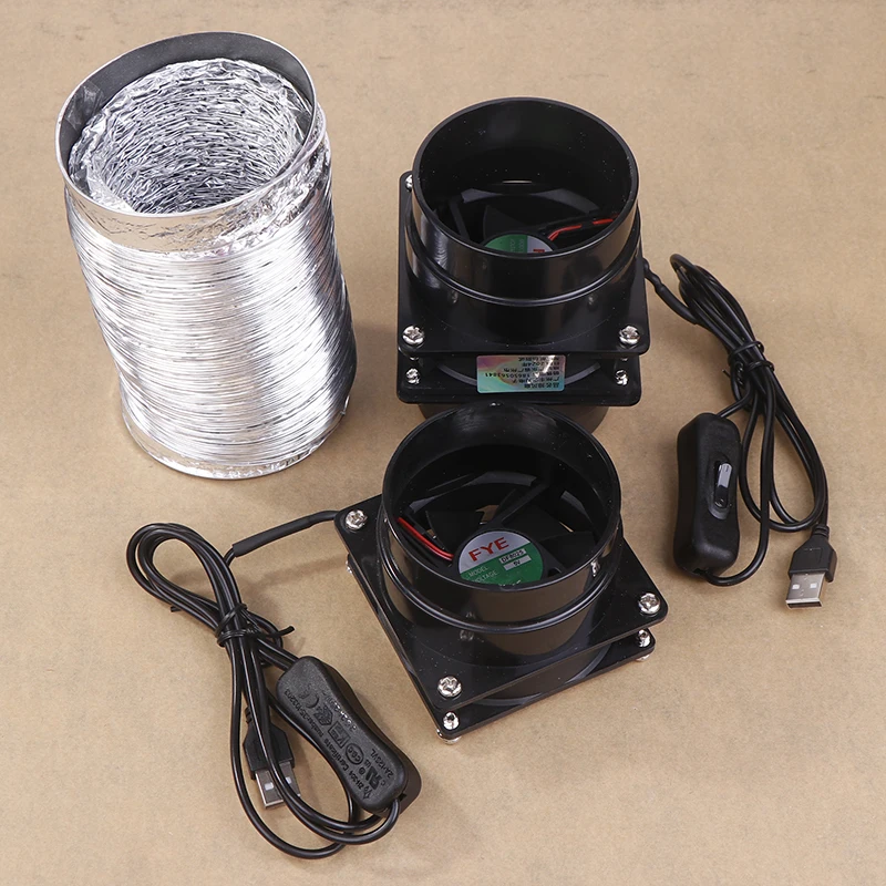 1PCS Smoke Assorbitore Fumi Estrattore Ventilatore Tubo Condotto Exhuast Ventola USB Velocità Regolabile Attrezzature di Saldatura di Plastica Accessori