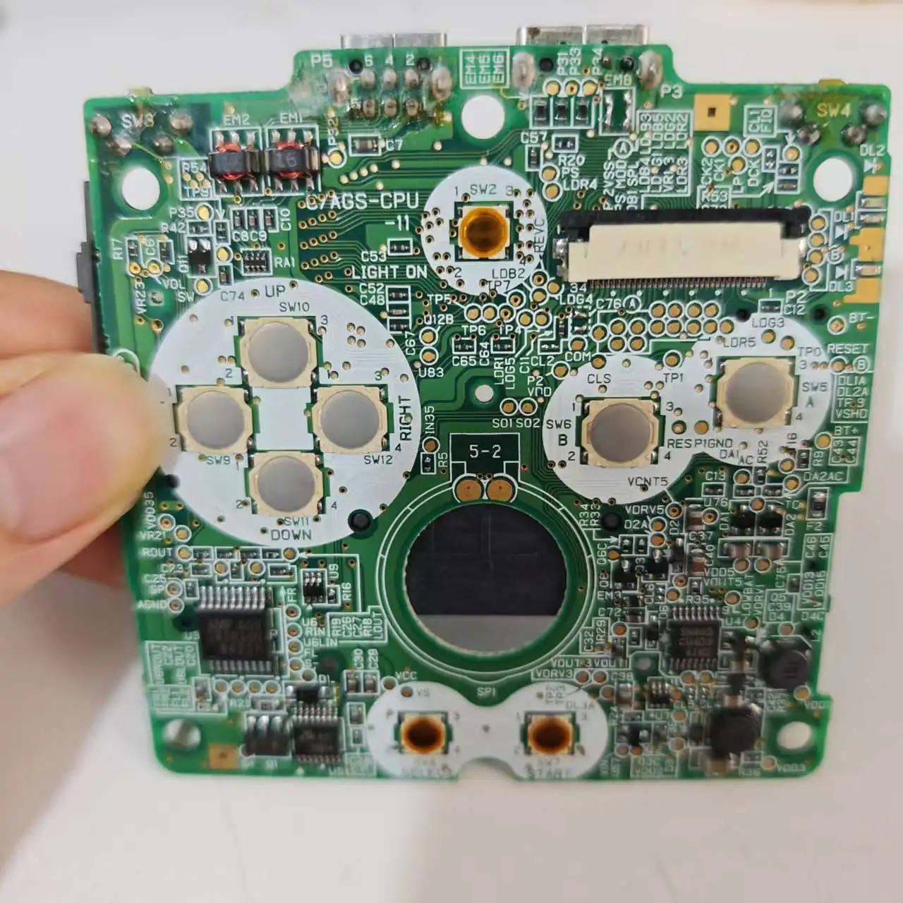 Used Motherboard Replacement PCB Mainboard For GBA Sp