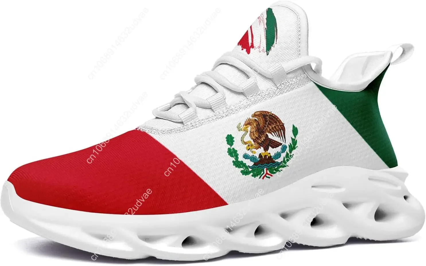 

Mexico Flag Sneakers Men Women Fashion Mesh Lightweight Breathable Stylish Mexican Sports Athletic Shoes