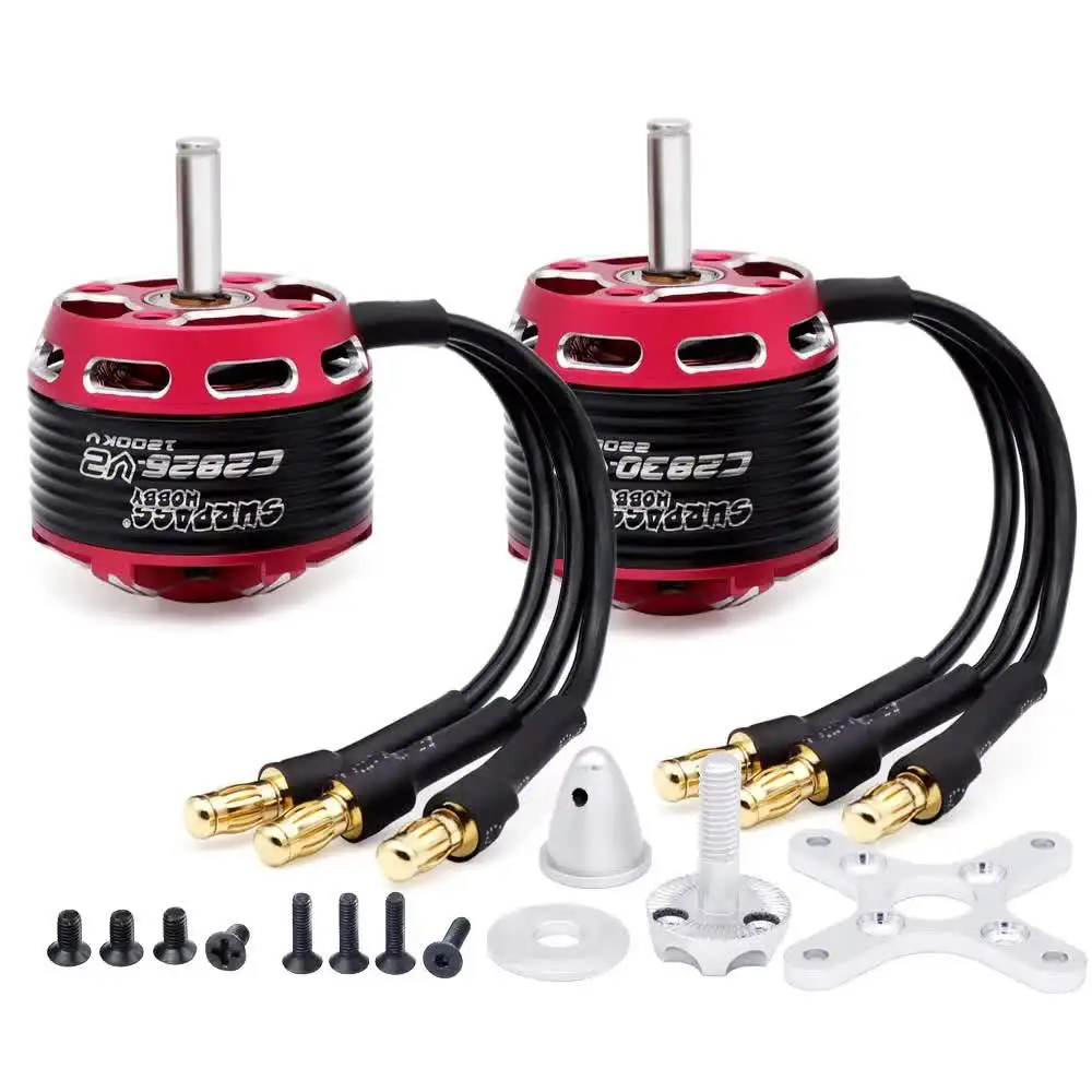 Eacam Surpass C2822 1200KV – Moteur Brushless Pour Avion RC à Voilure Fixe : Haute Performance, Rotor Équilibré, Dissipateur CNC