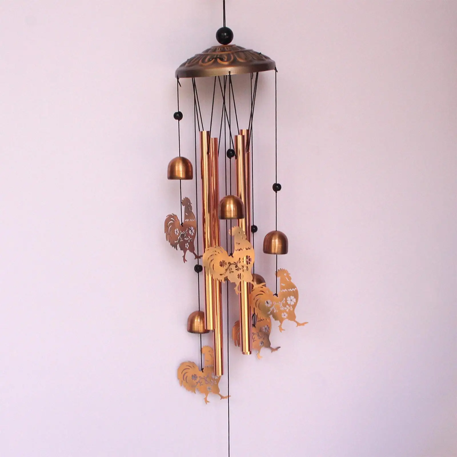 

Chicken Wind Chime Metal Windchime Memorial Gift Hanging Ornament Indoor Outdoor Decor for Backyard Tree Yard Balcony Pathway