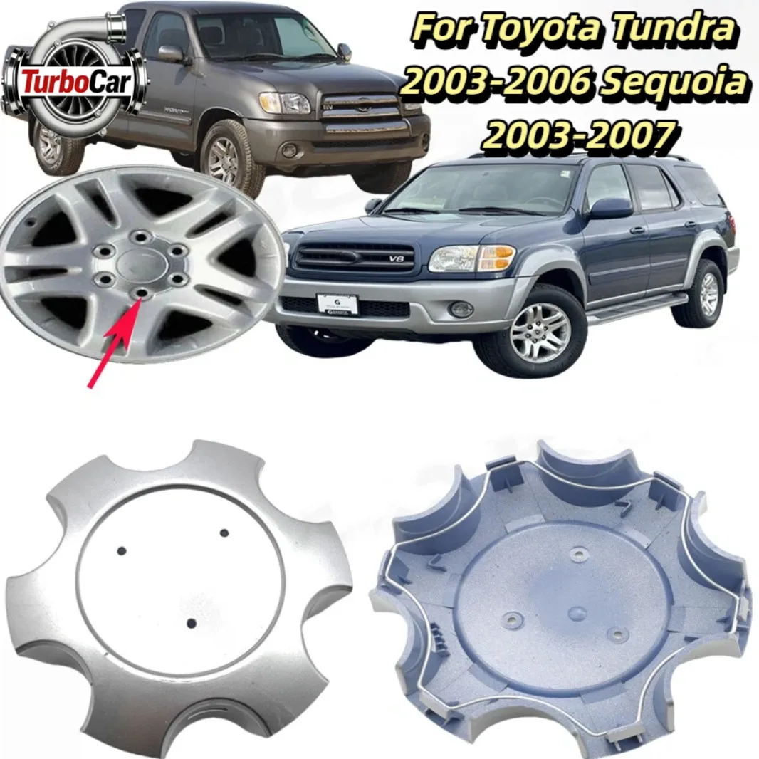 

For Toyota Tundra 2003-2006 Sequoia 2003-2007 Wheel Hub Center Cover ABS Car Wheel Rim Cap Replacement