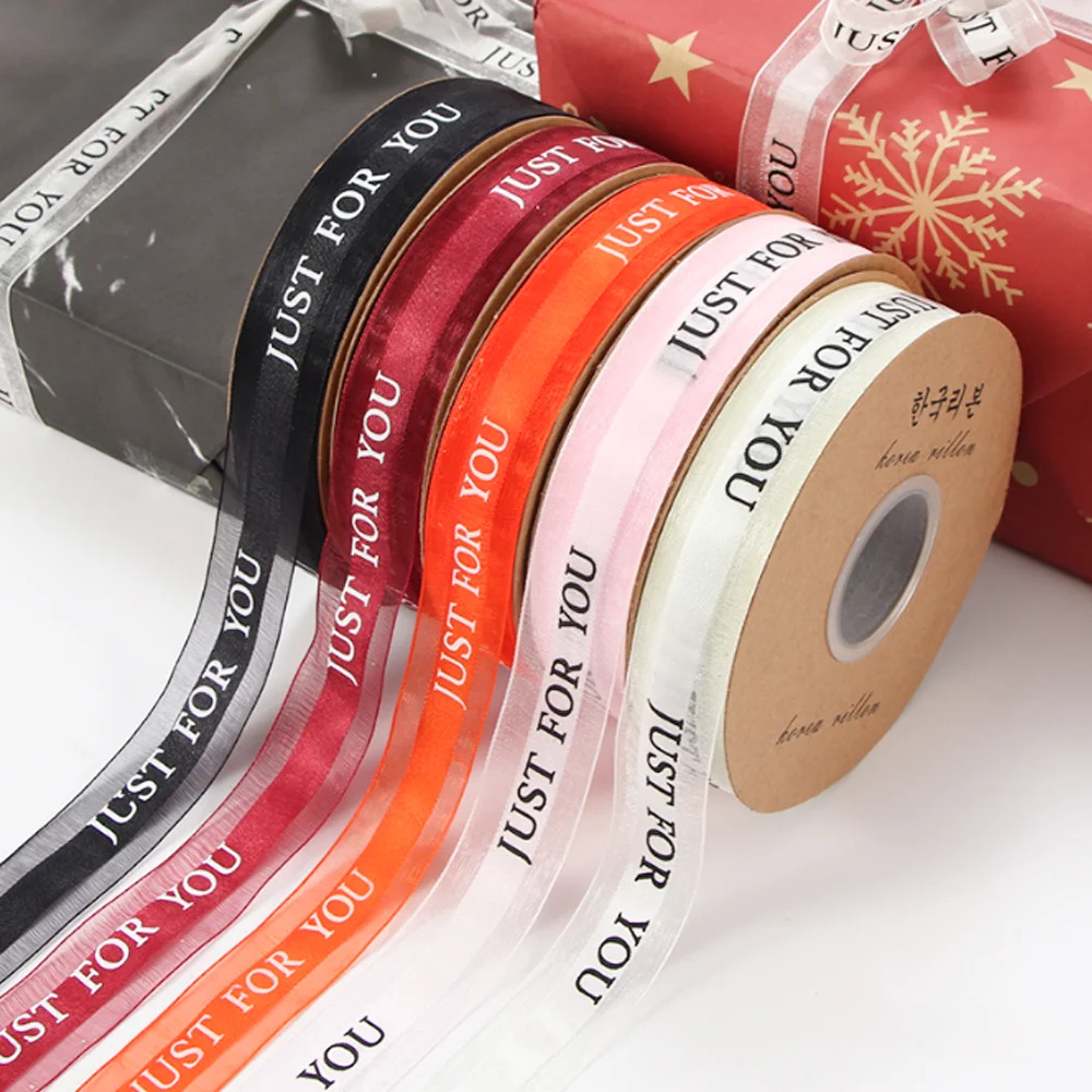 

2.5cm Butterfly Knot Ribbon Bouquet Packaging DIY Material Fashionable Korean Style Ribbon For Flower Shop Gift Box Packaging