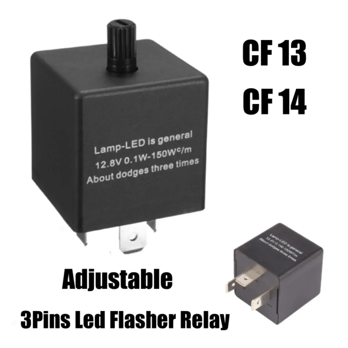 3Pins CF13 CF14 12V Einstellbare Freauency Blinker Licht Blinker Blink Relais Schalter Led Blink Relais Elektronische Auto Teile
