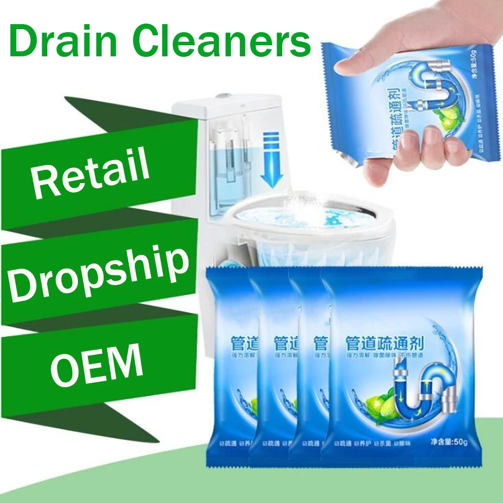 Pipe Dredging Powder Kitchen Pipe Dredger Drainage Ditch Cleaning Deodorization Toilet Sink Strong Dredging Detergent Sewer Hair