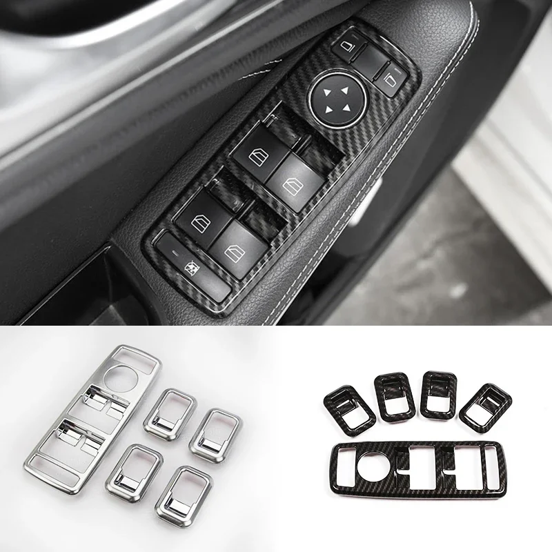 For Mercedes-Benz A B C E CLA GLA ML GL GLE GLS GLK Class Car Door Window Lift Switch Button Frame Trim Cover