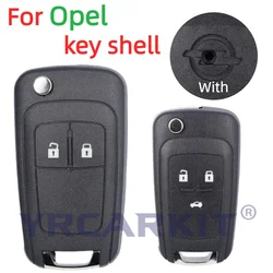 2 3 Buttons Flip Folding Remote Key Case For Opel Vauxhall Corsa Astra Vectra Zafira Omega HU100 Uncut Blade