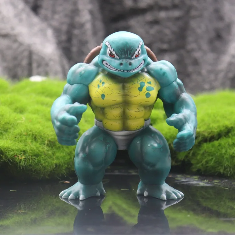 Pokemon Muscle Crazy Pikachu Bulbasaur Charmander Squirtle Psyduck Figure Collection Model Toys