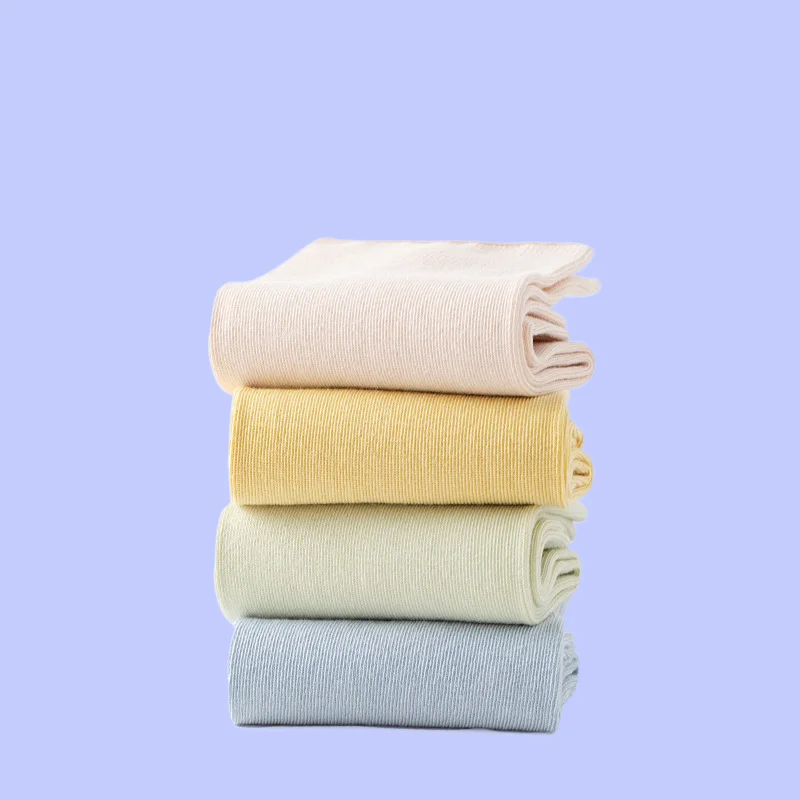 Chaussettes mi-tube en pur coton peigné pour femmes, chaussettes désossées pour enfants, chaussettes décontractées, mode post-partum, nouvelle saison, 5/10 paires