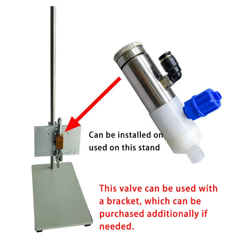 Precision Thimble Metal Screw Dispensing Valve | Digital Display Thread Glue Valve for Dispensing Machine