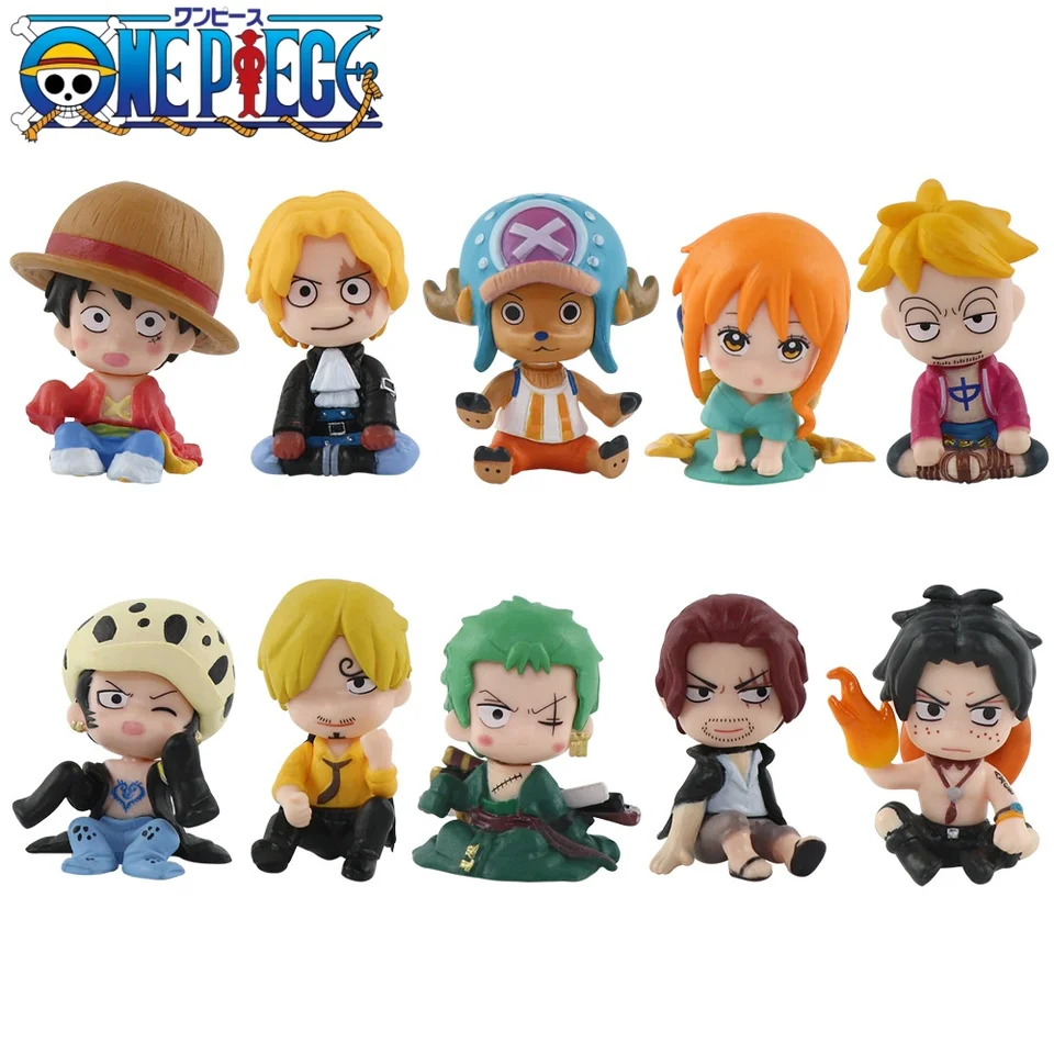 Coffret 5 Figurines One Piece Live Action Netflix – Luffy, Zoro, Chopper, Mr.5, Wapol – 5 à 6,35 Cm, Collection