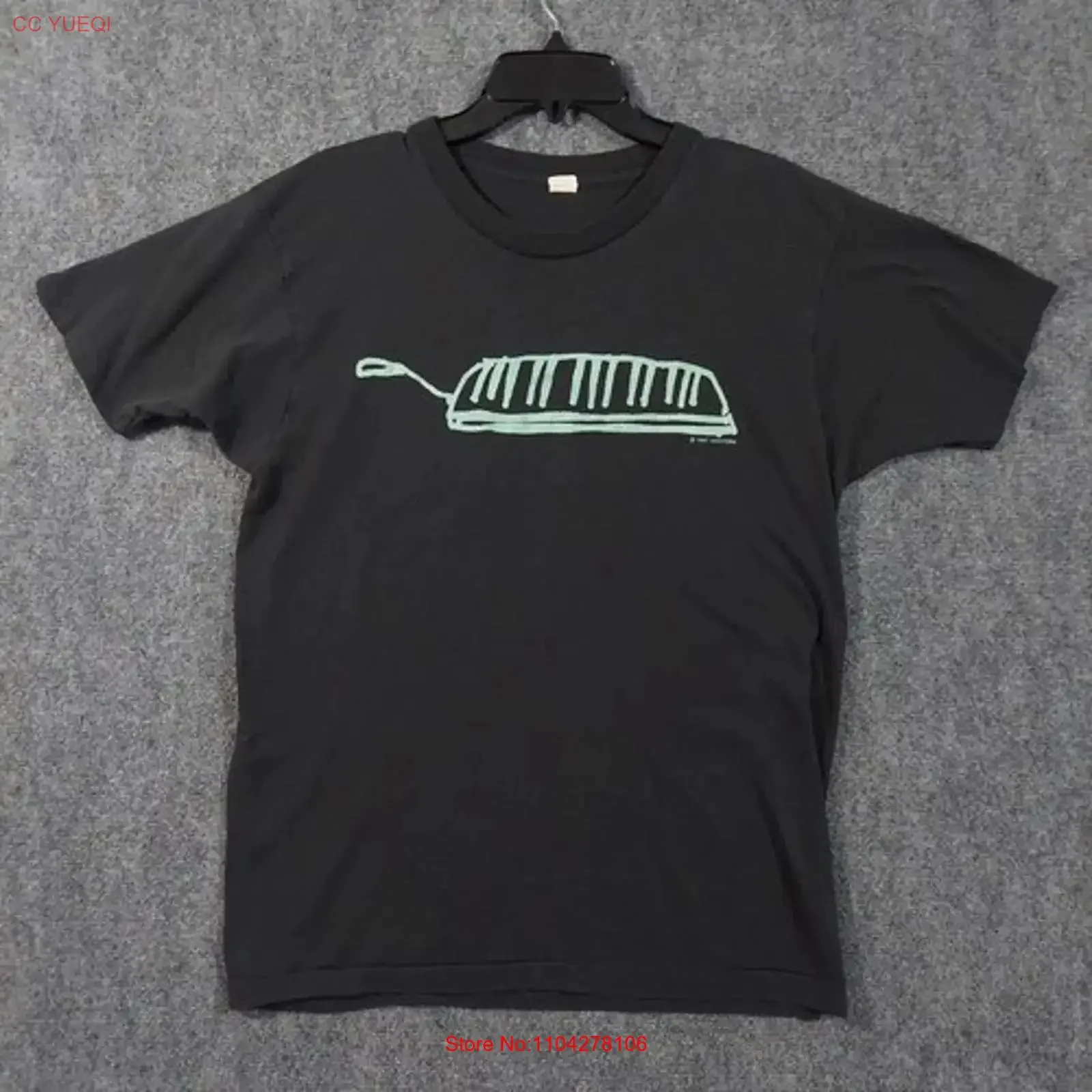 VTG Hooters Band T Shirt Mens Black One Way Home Tour 87 88 Concert 1980s long or short sleeves vintage Washed Soft graphic