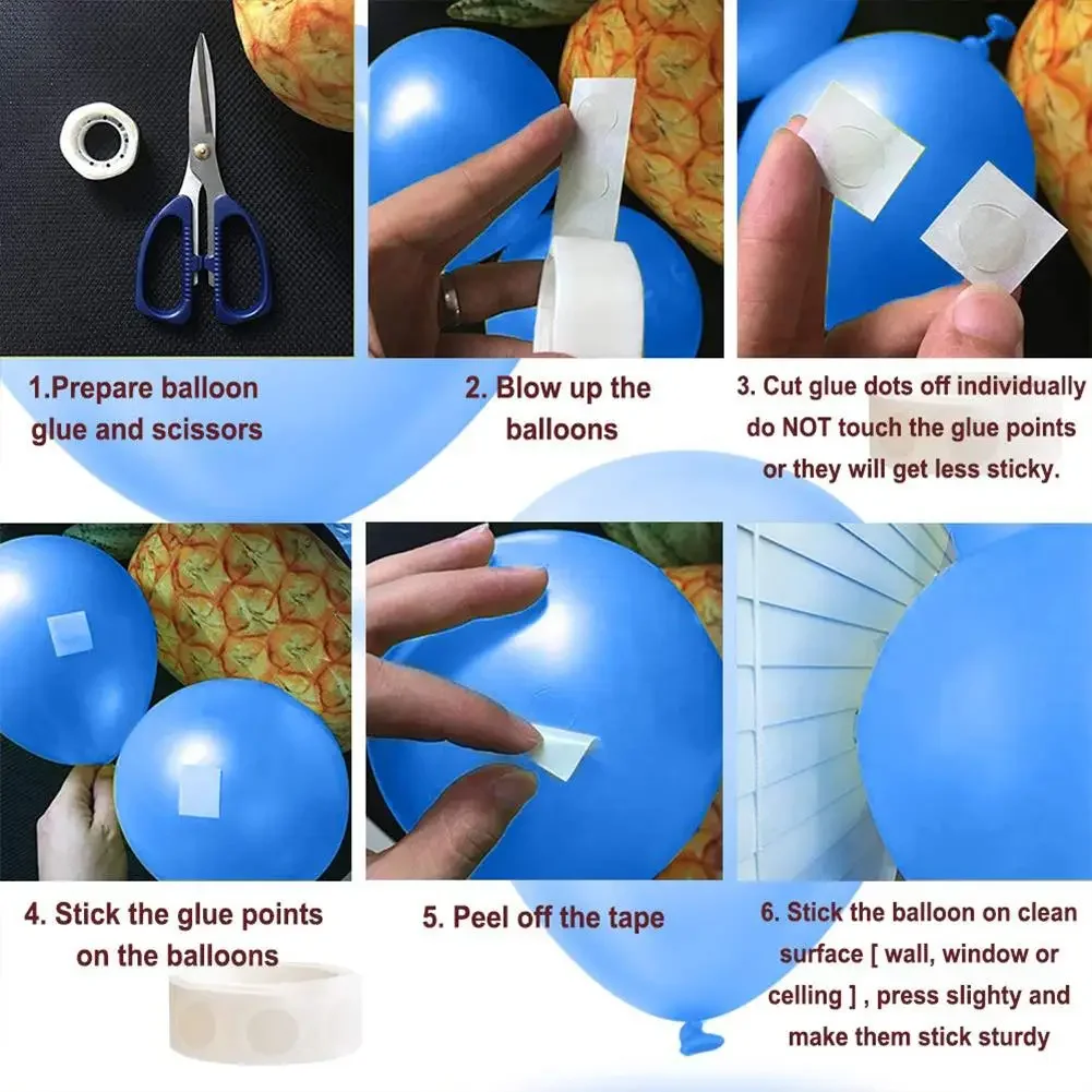 1/10 rolle doppelseitige Klebepunkte Transparent Abnehmbare Ballon Klebeband Kleber Für Diy Handwerk Hochzeit Geburtstag Party Decor