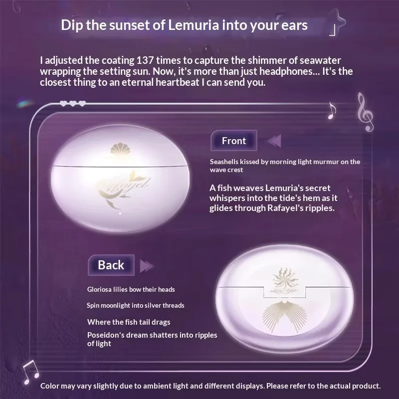 

Наушники-клипсы Bluetooth Love and Deepspace Rafayel с воздушной проводимостью, аниме-периферия, низкая задержка для гейминга, для фанатов аниме