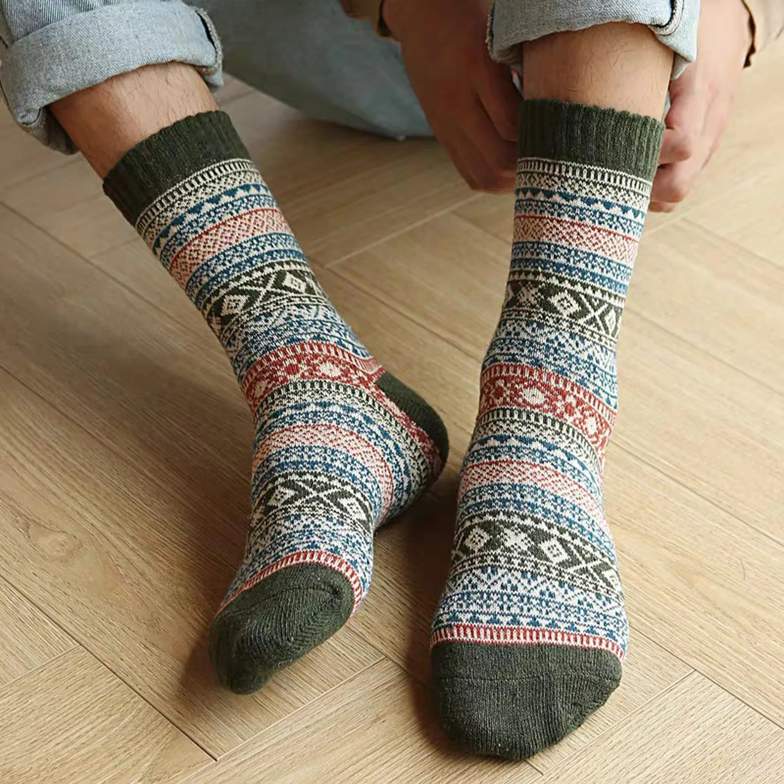5 Pairs Winter Warm Thick Soft Mid-calf Socks Ultra-comfortable High Quality Breathable Thickened Middle Women's Socks image 4