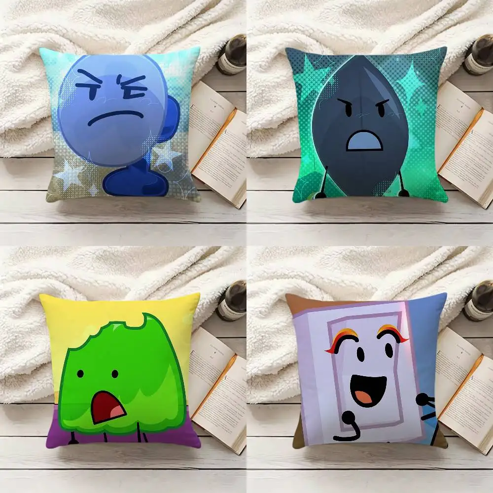 

B-Battle for Dre1am I-Island BFDI Pillow Case Living Room Sofa Cushion Cover Suitable For Home Bedroom Room Decoration